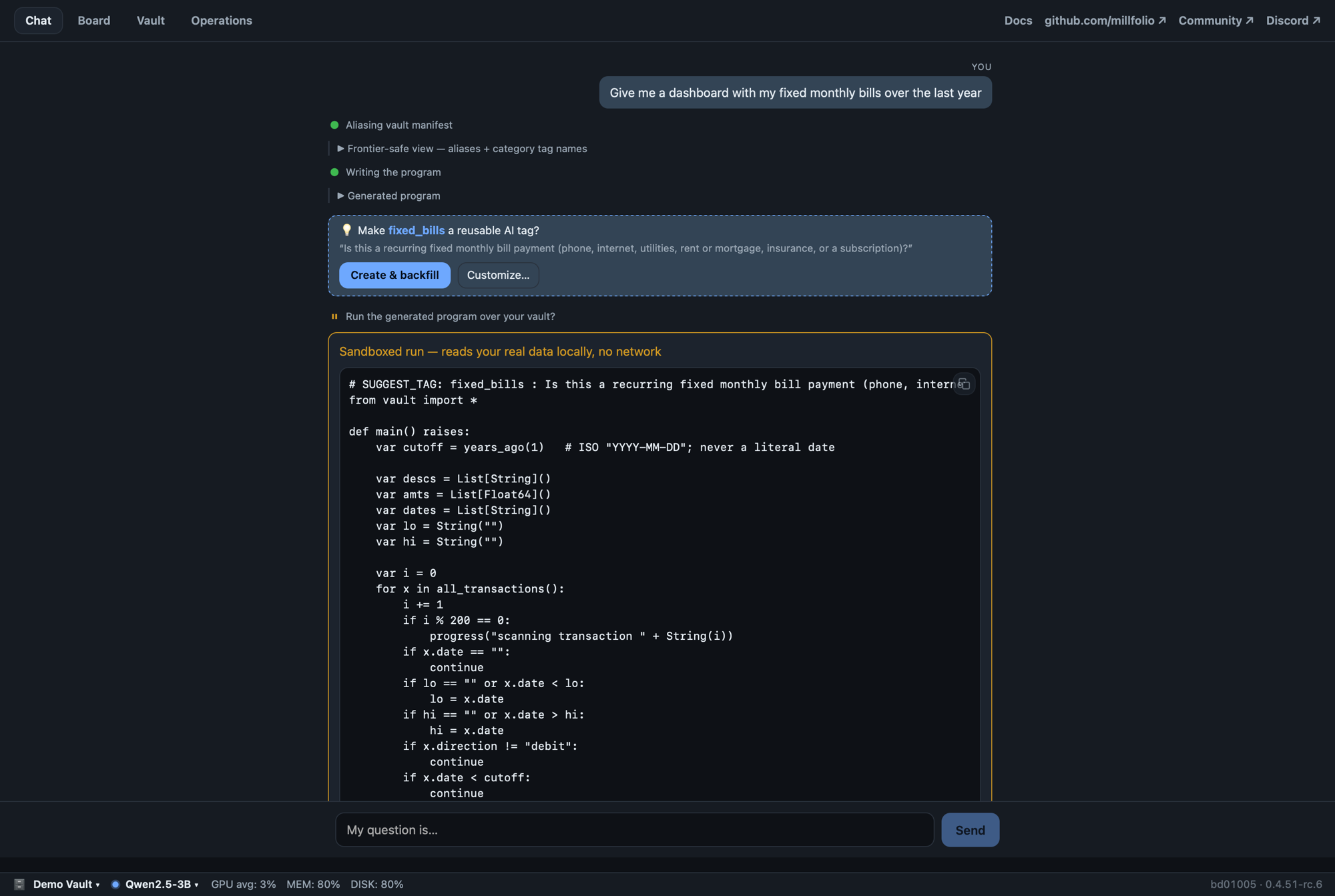 frontier model suggests a reusable fixed_bills AI tag